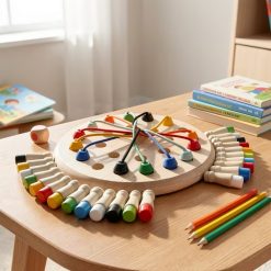 Wooden Memory Chess and Rope Unwinding Challenge Game